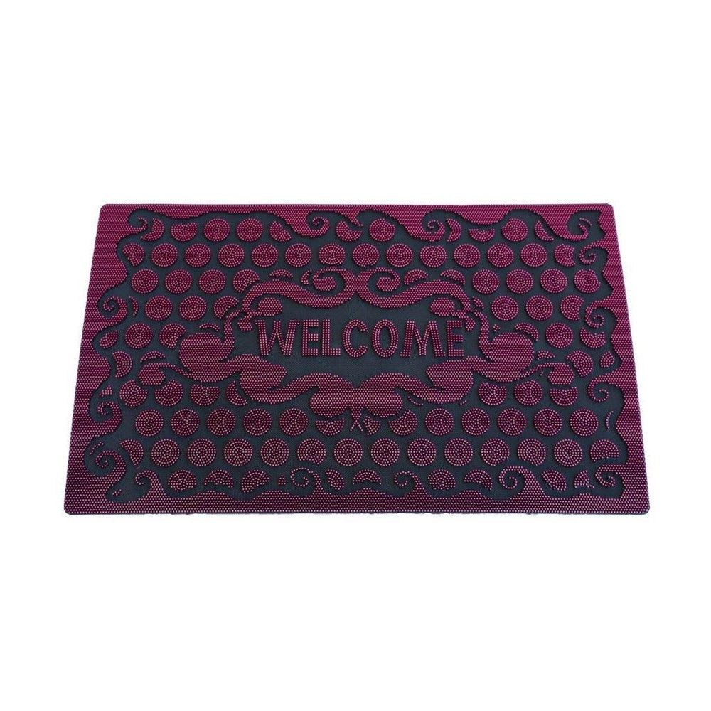 Industrial Non Slip indoor/outdoor Home Kitchen Rubber Front Door Mat 45*75 cm
