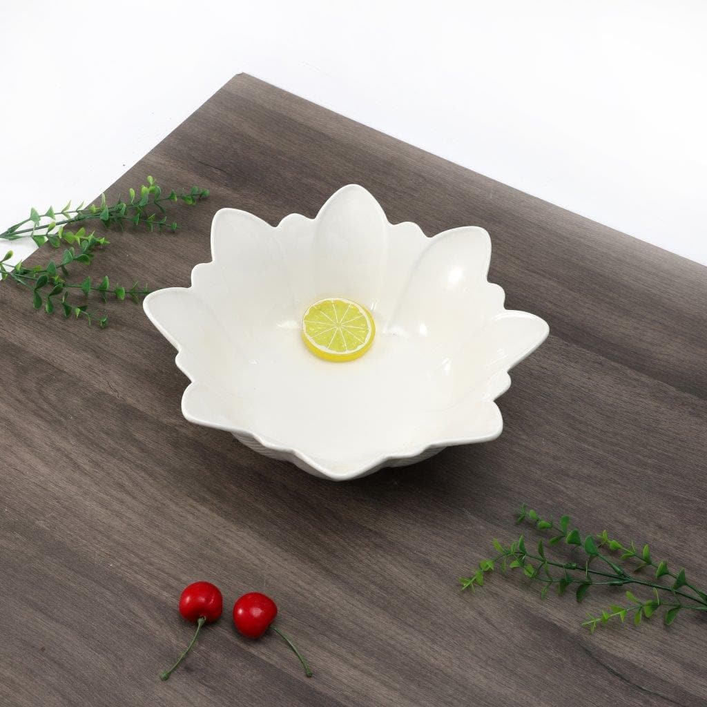 Ceramic Dessert Serving Bowl of 2 10 and 12 Inch