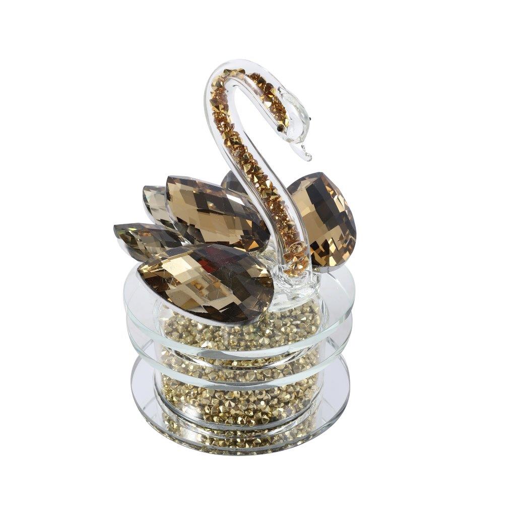 Home Decor Crystal Swan H - 15 cm ; W - 10 cm