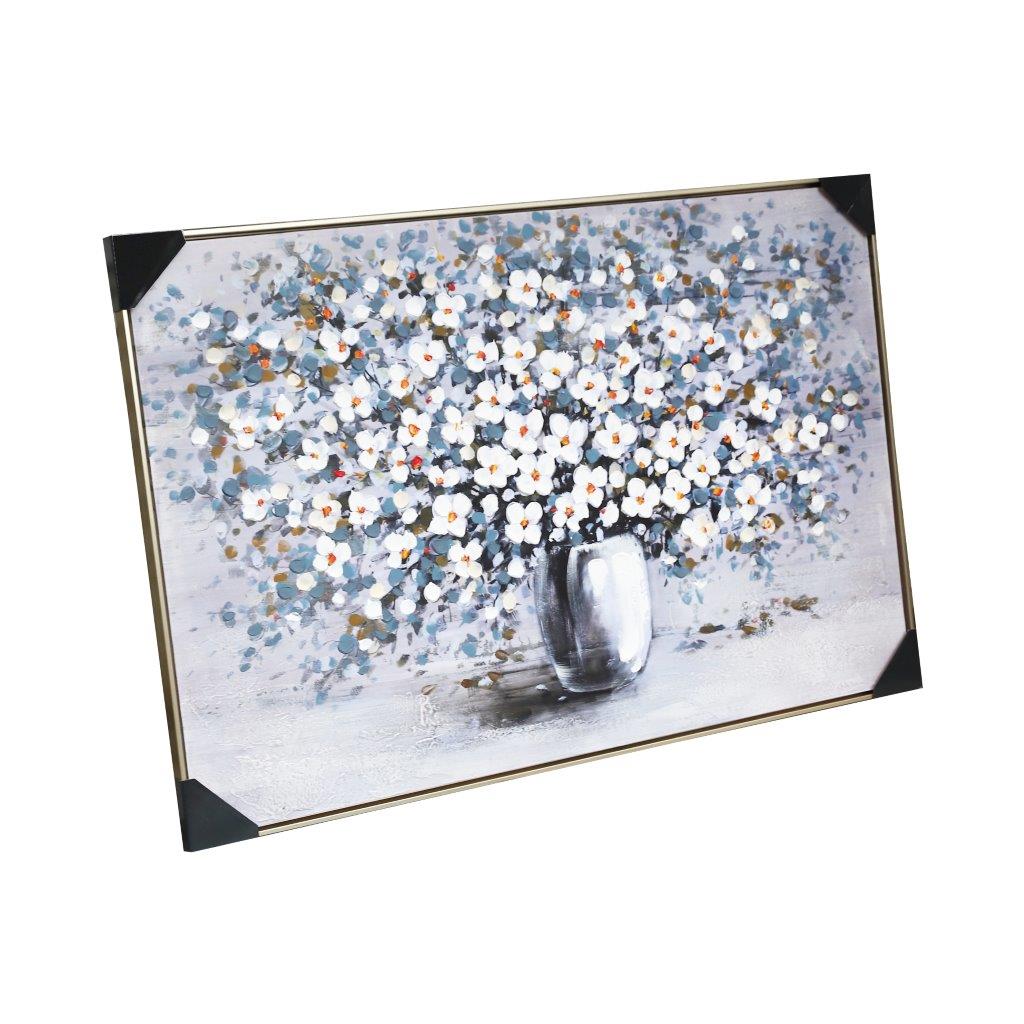 Home Decor Landscape Canvas Wall Art Abstract Floral Blossom Oil Painting PVC Frame 80*120*3.5 cm