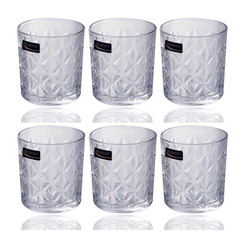Drinking Glass Tumblers Set of 6 Pcs 340 ml