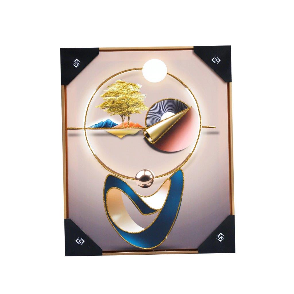 Home Decor Portrait Canvas Wall Art Modern Abstract Art Oil Painting Picture Frame 42*52 cm