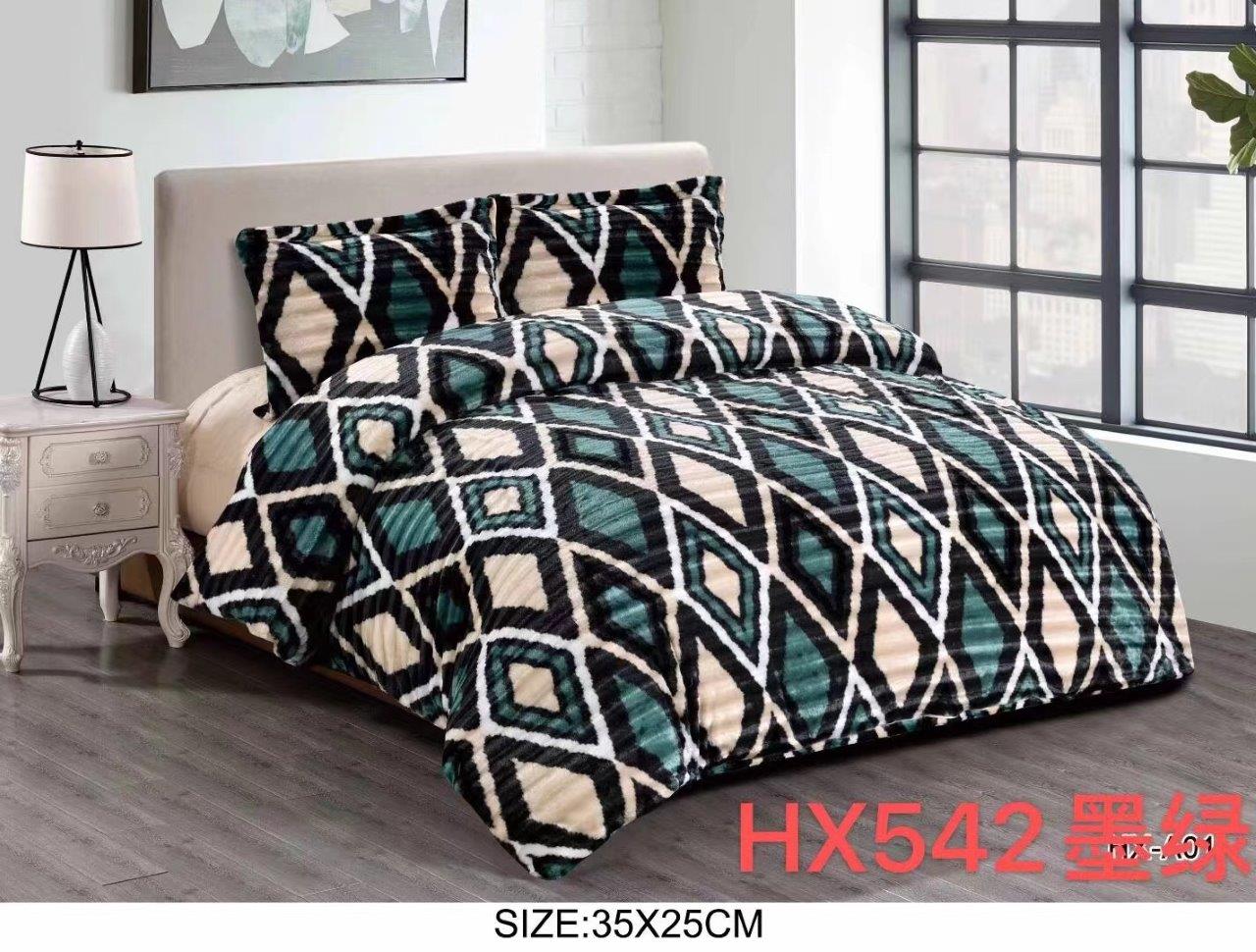 Abstract Print Comforter Bedspread Bedding Set Bed Cover with Pillowcase Set of 3 pcs Bed Cover 230*230 cm Pillowcase 50*70*2 cm