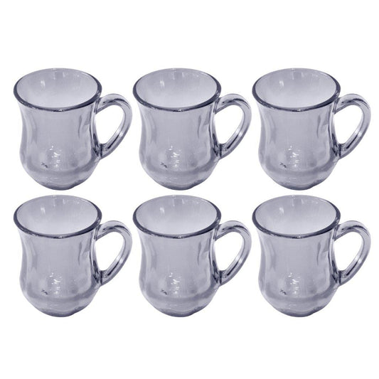 Premium Lead Free Glass Tea Cup Set of 6 Pcs 140 ml