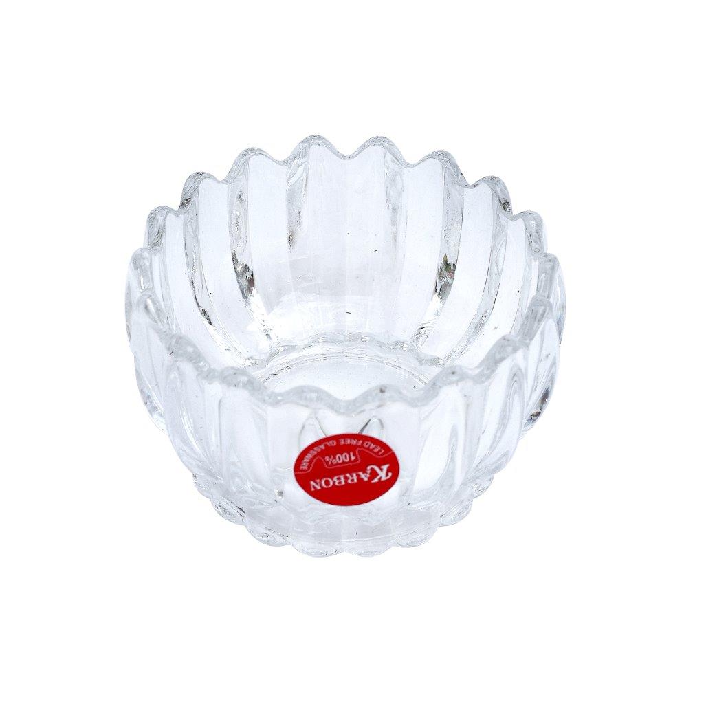 Crystal Glass Round Ice Cream and Dessert Set of 6 Pcs 243 ml
