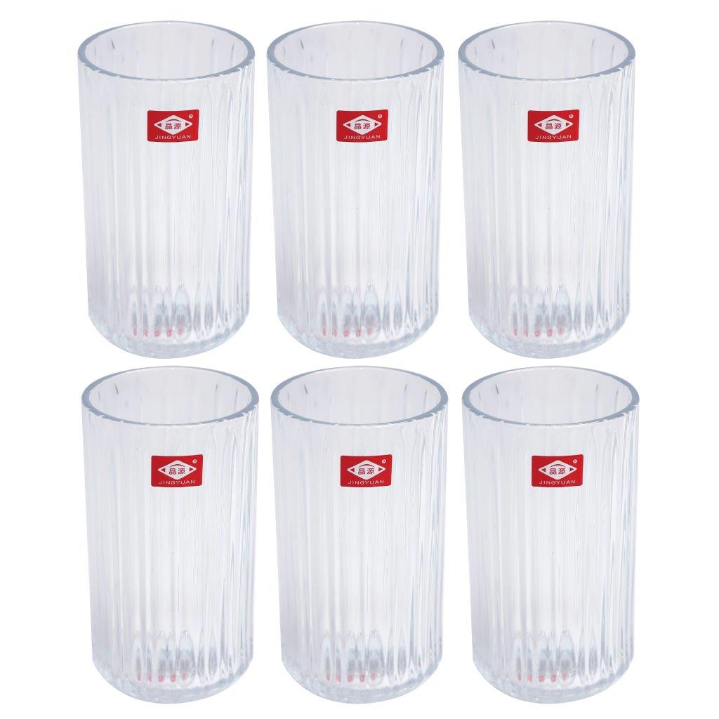 Premium Lead Free Glass Tumblers Set of 6 Pcs 340 ml