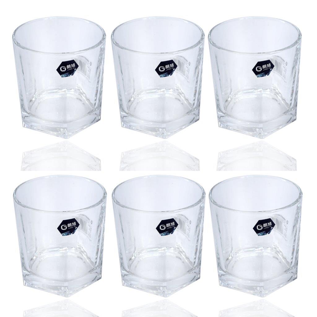 Premium Lead Free Glass Tumblers Set of 6 Pcs 300 ml