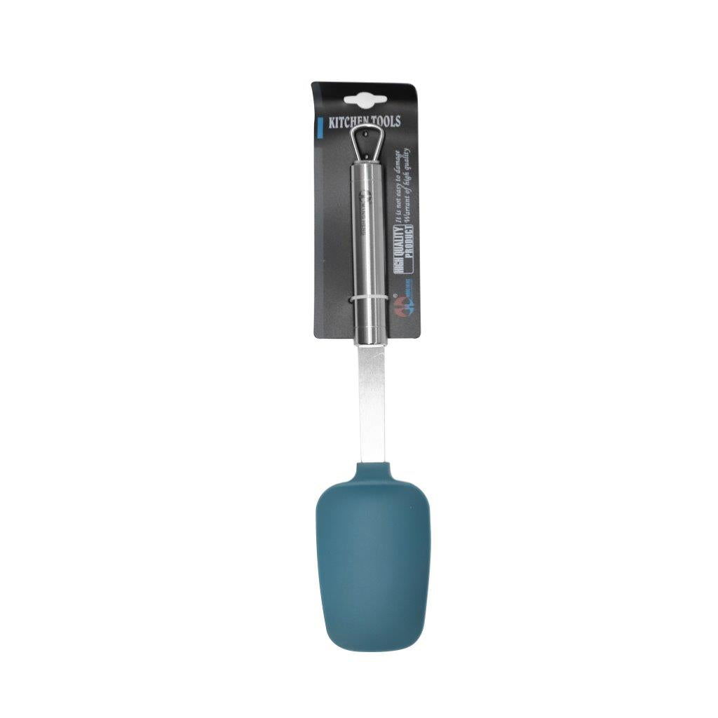 Stainless Steel Silicone Head Cooking Spatula Turner Kitchen Tool Gadget 29 cm