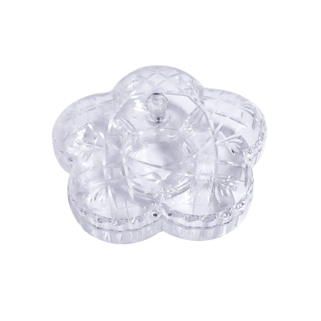 علبة حلوى أكريليك عالية الجودة لتخزين الوجبات الخفيفة والتوابل مع غطاء 31 × 23 سم