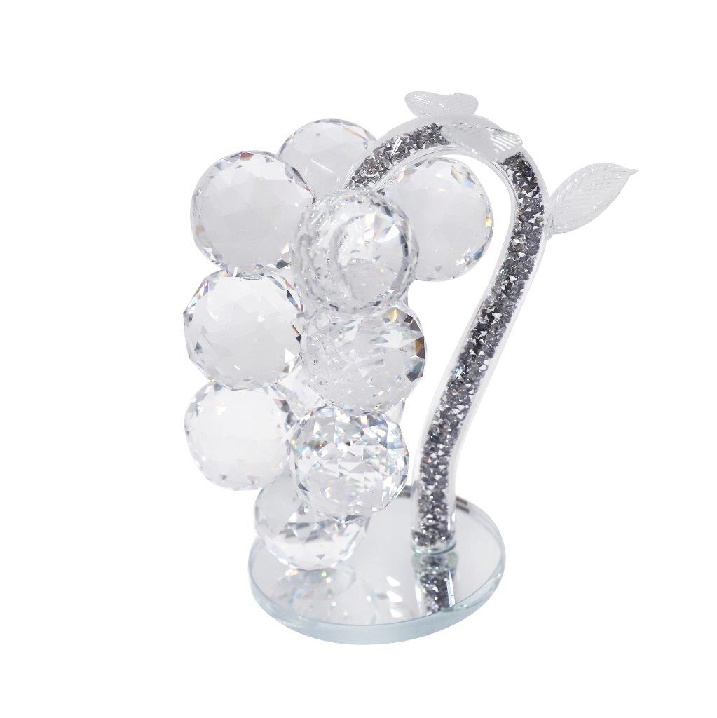 Home Decor Tabletop Crystal Grapes 18 cm