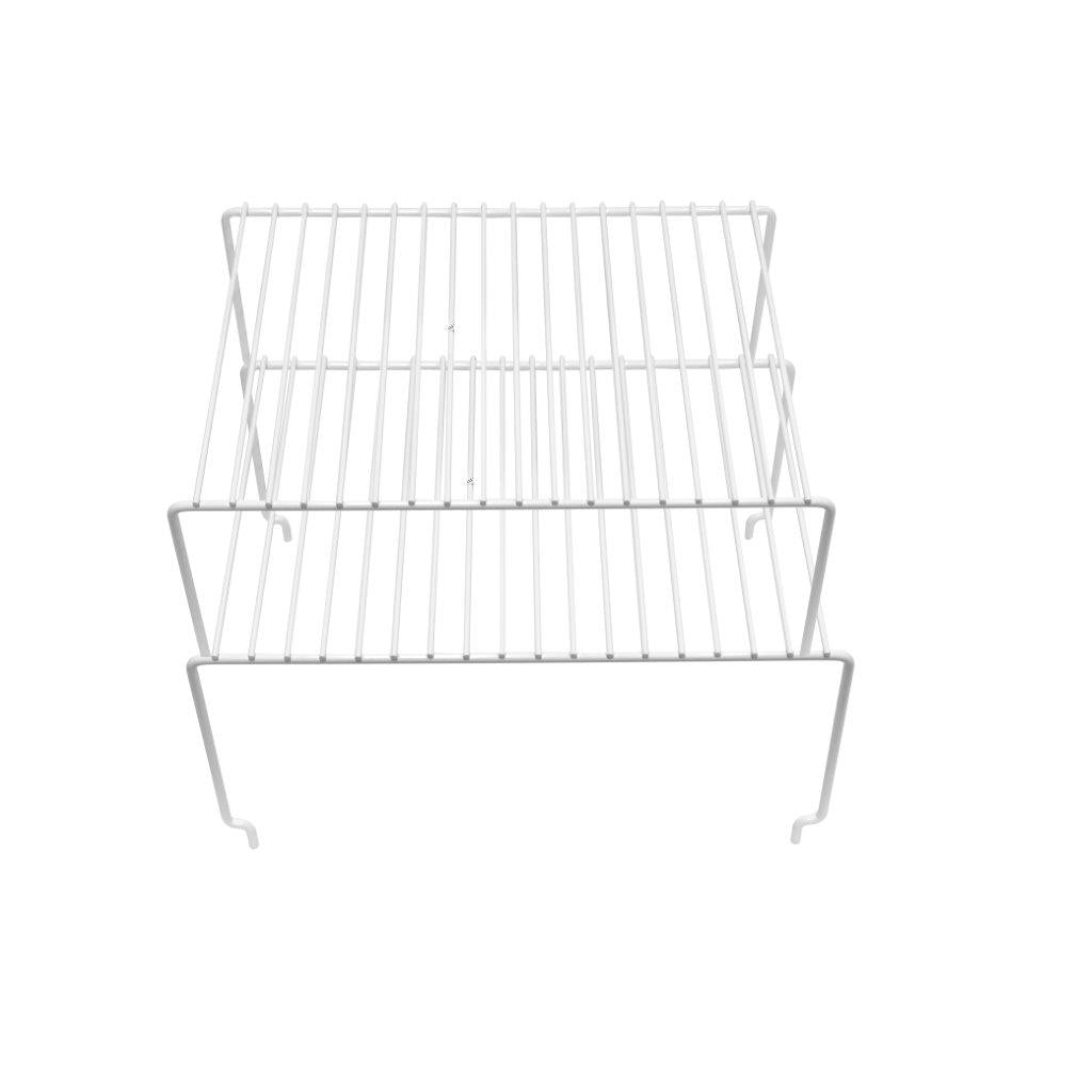 منظم رفوف المطبخ المعدني القابل للتكديس 30*27*23 سم