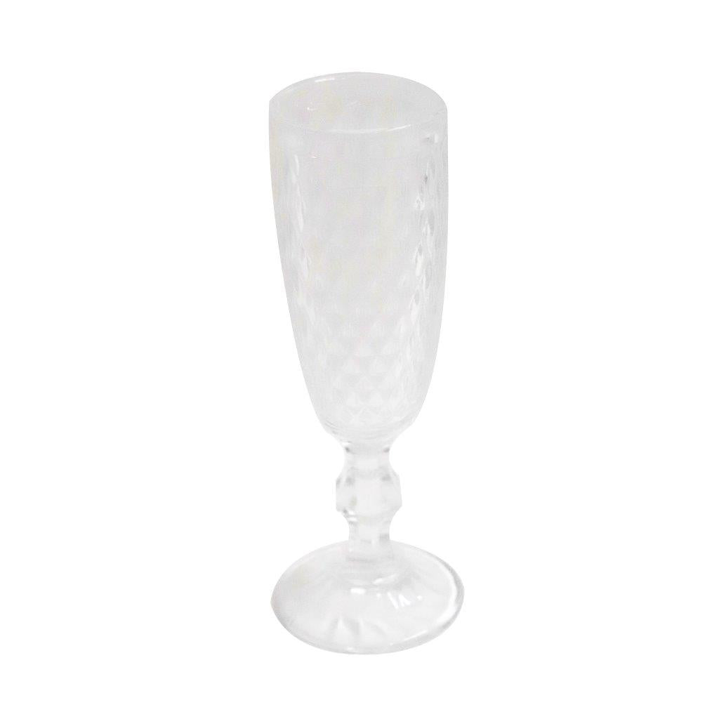 Premiun Lead Free Glass Flute Tumblers Set of 6 Pcs 6*19.5 cm