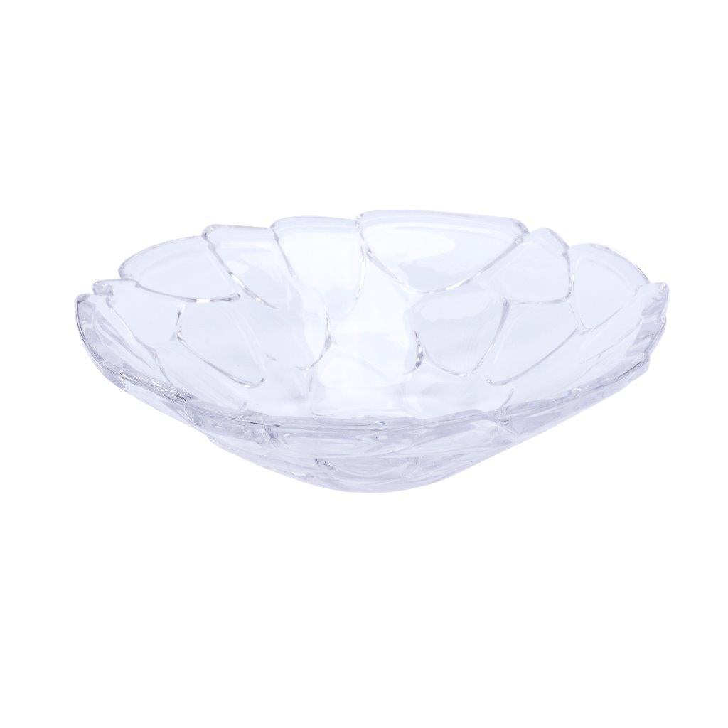 Crystal Glass Serving Dish Round Fruit Plate 29.5*9 cm