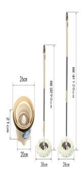 طقم ممسحة ودلو من الألياف الدقيقة، أداة تنظيف منزلية 26×21×20 سم