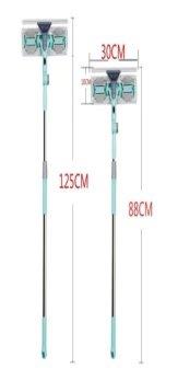 ممسحة تنظيف متعددة الأغراض قابلة للتعديل من الألياف الدقيقة للتنظيف الجاف والرطب 125 × 30 سم