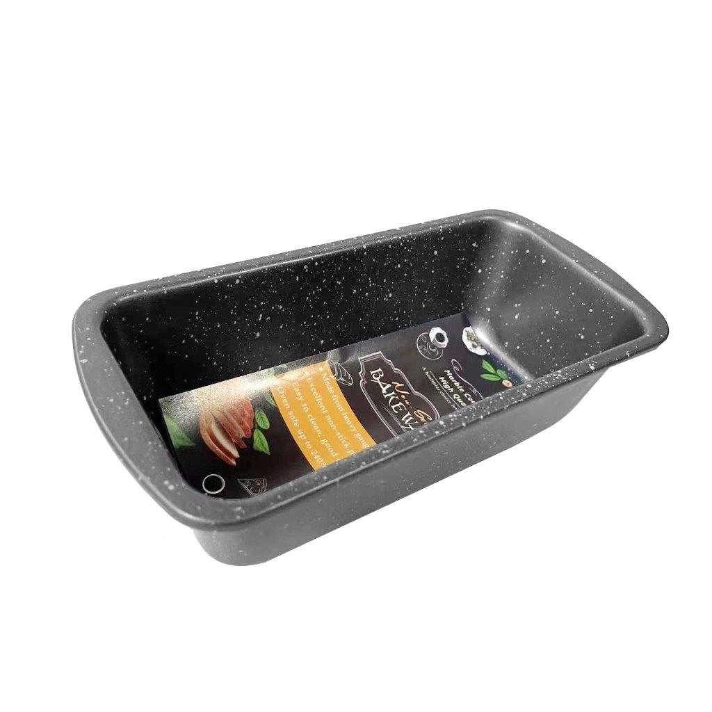 Marble Non Stick Bakeware Rectangular Cake Pan Baking Tray with Handle 27.5*9.5*5 cm
236g