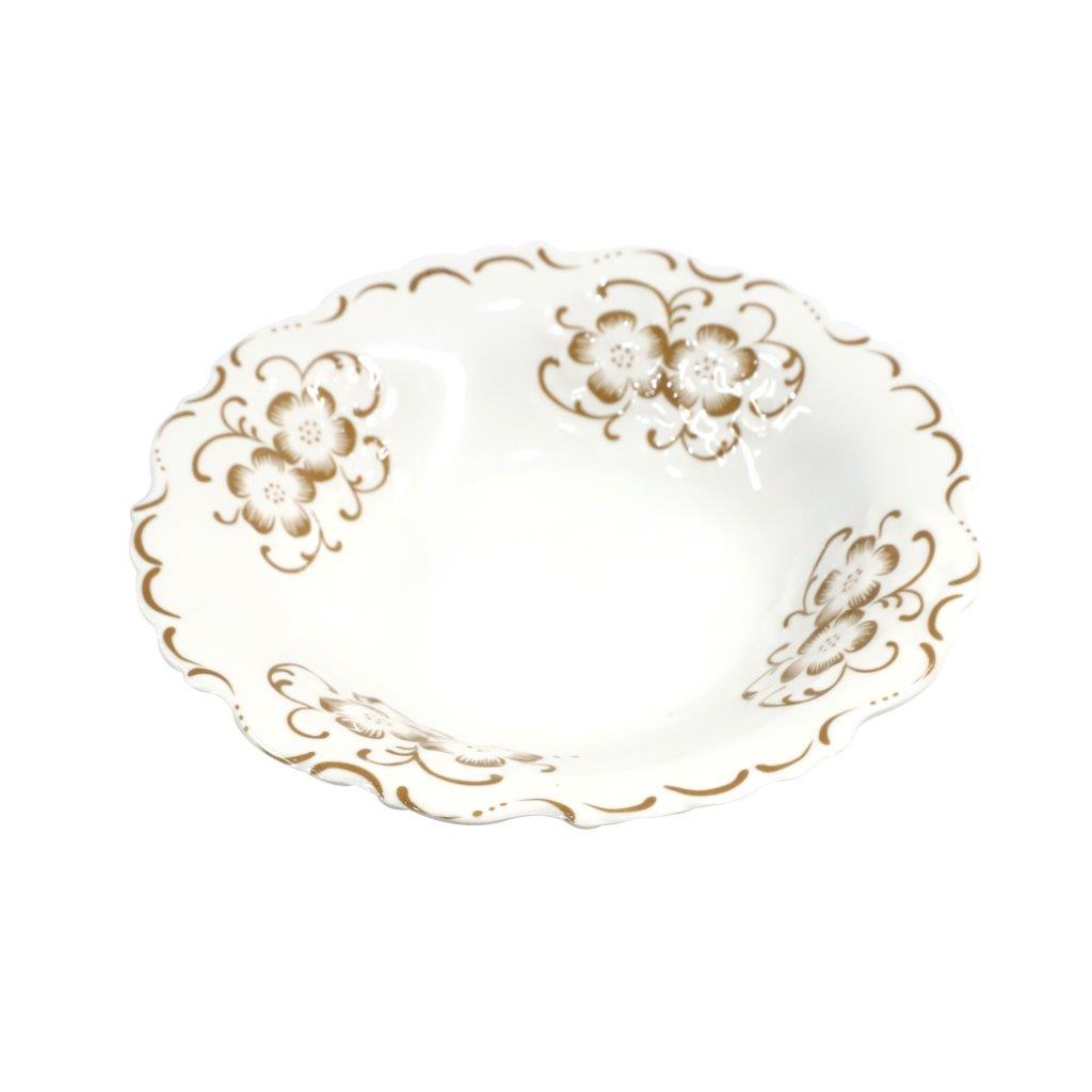 صينية تقديم الخضروات المصنوعة من الميلامين مع وعاء الفاكهة بنمط الأزهار