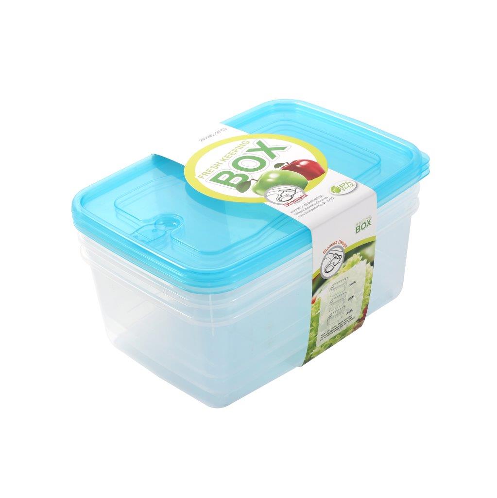 Multipurpose Clear Colour BPA Free Lunch Box Plastic Storage Box Food Container 2800 ml 25*17.6*9.5