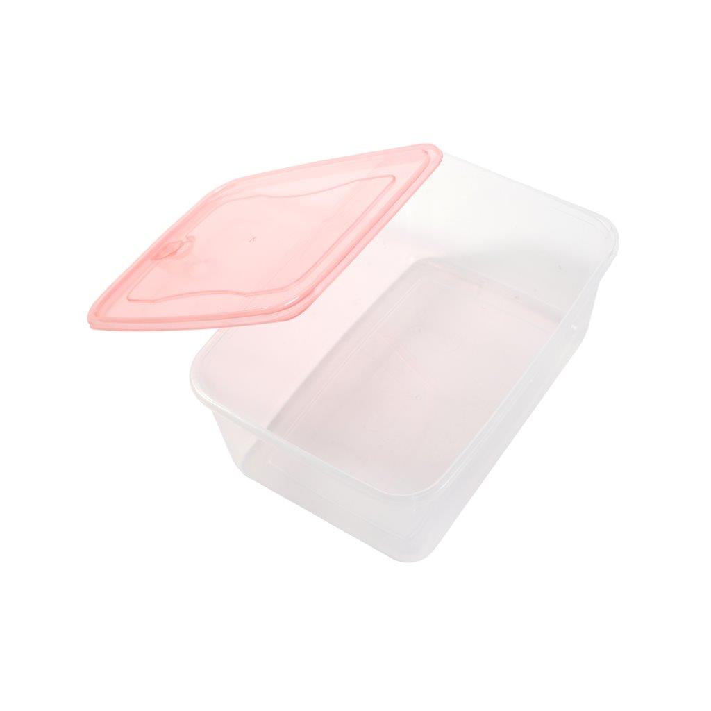 Multipurpose Clear Colour BPA Free Lunch Box Plastic Storage Box Food Container 2800 ml 25*17.6*9.5