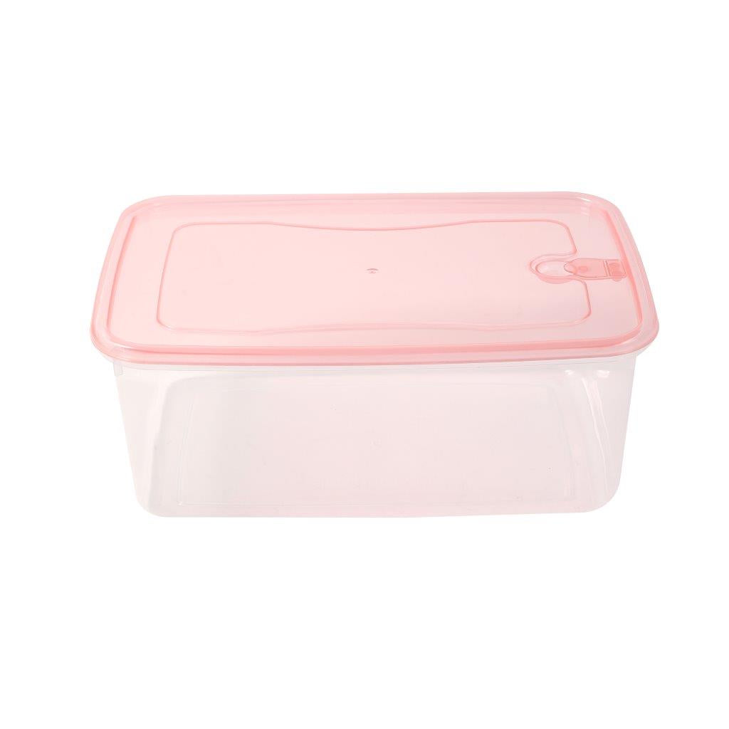 Multipurpose Clear Colour BPA Free Lunch Box Plastic Storage Box Food Container 2800 ml 25*17.6*9.5