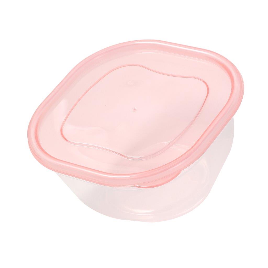 Multipurpose Clear Colour BPA Free Lunch Box Plastic Storage Box Food Container 900 ml 16.2x16.2x8.4cm
