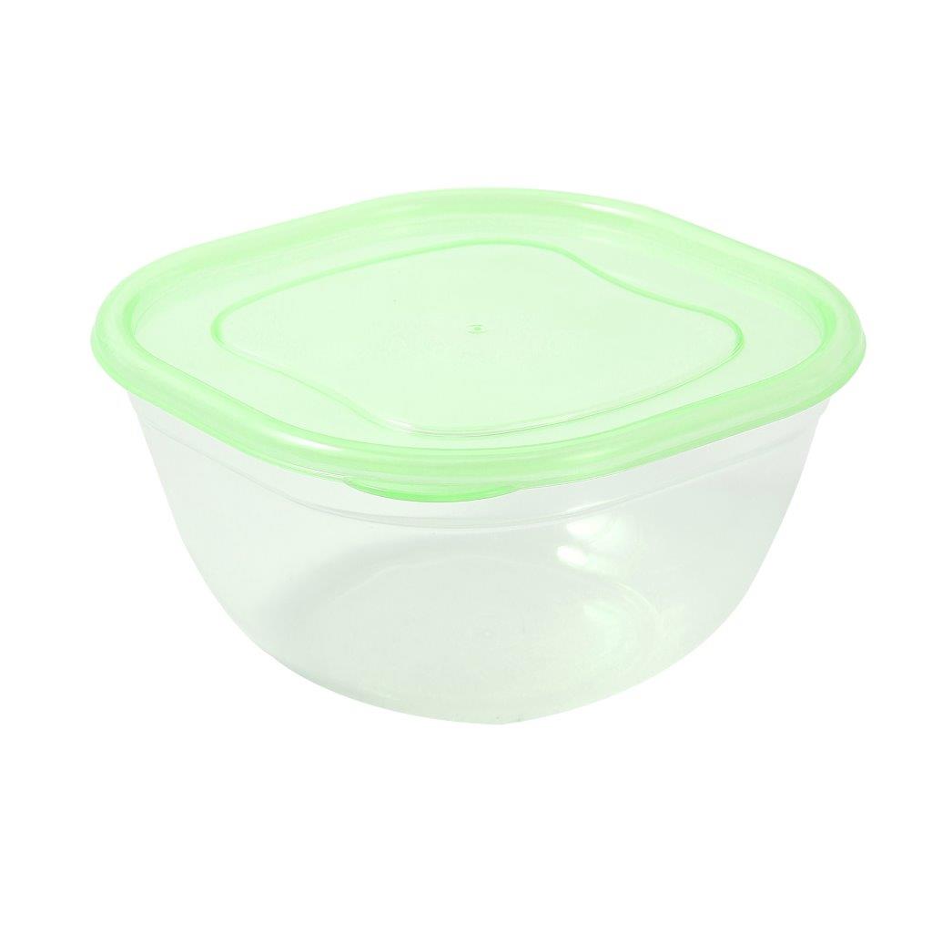 Multipurpose Clear Colour BPA Free Lunch Box Plastic Storage Box Food Container 900 ml 16.2x16.2x8.4cm