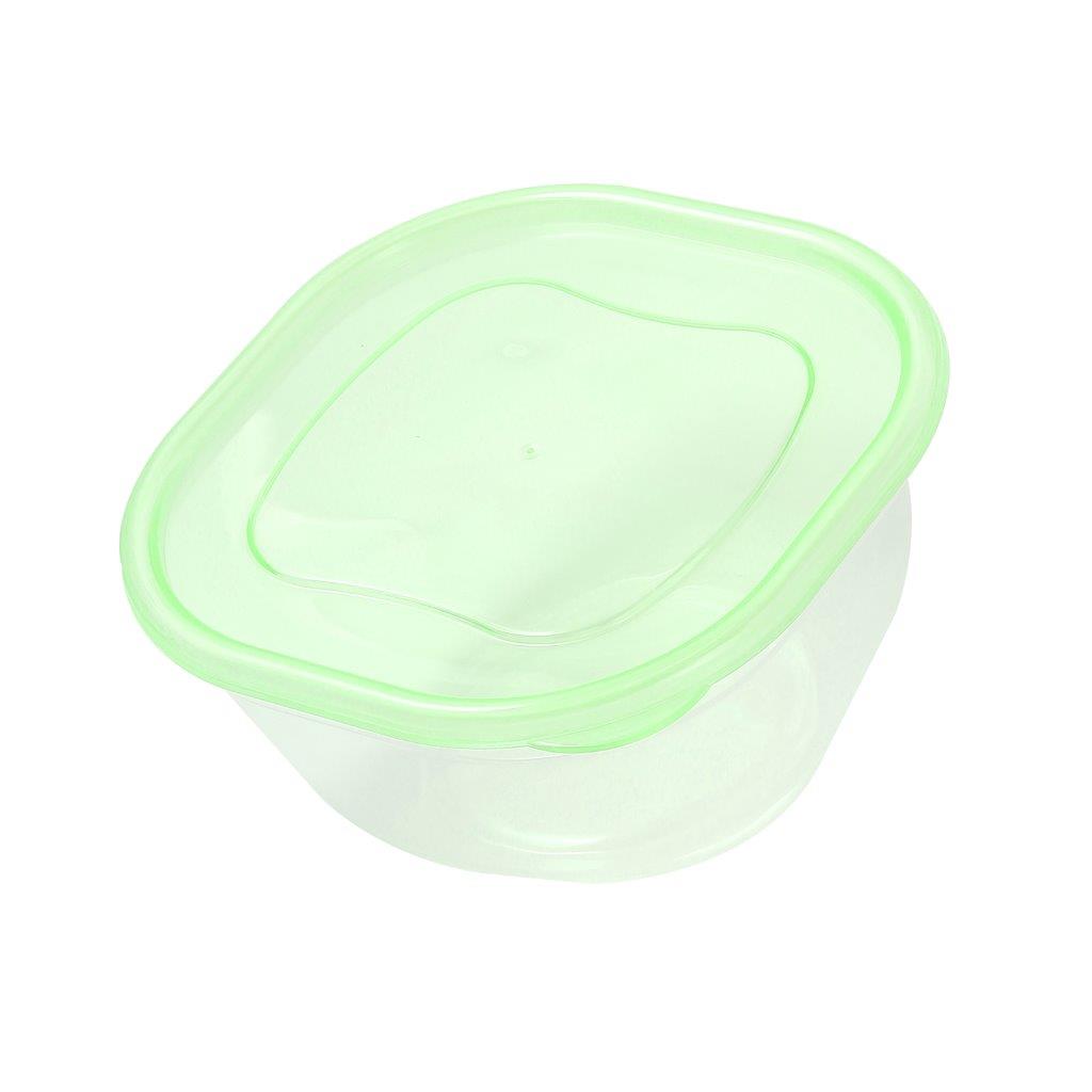 Multipurpose Clear Colour BPA Free Lunch Box Plastic Storage Box Food Container 900 ml 16.2x16.2x8.4cm