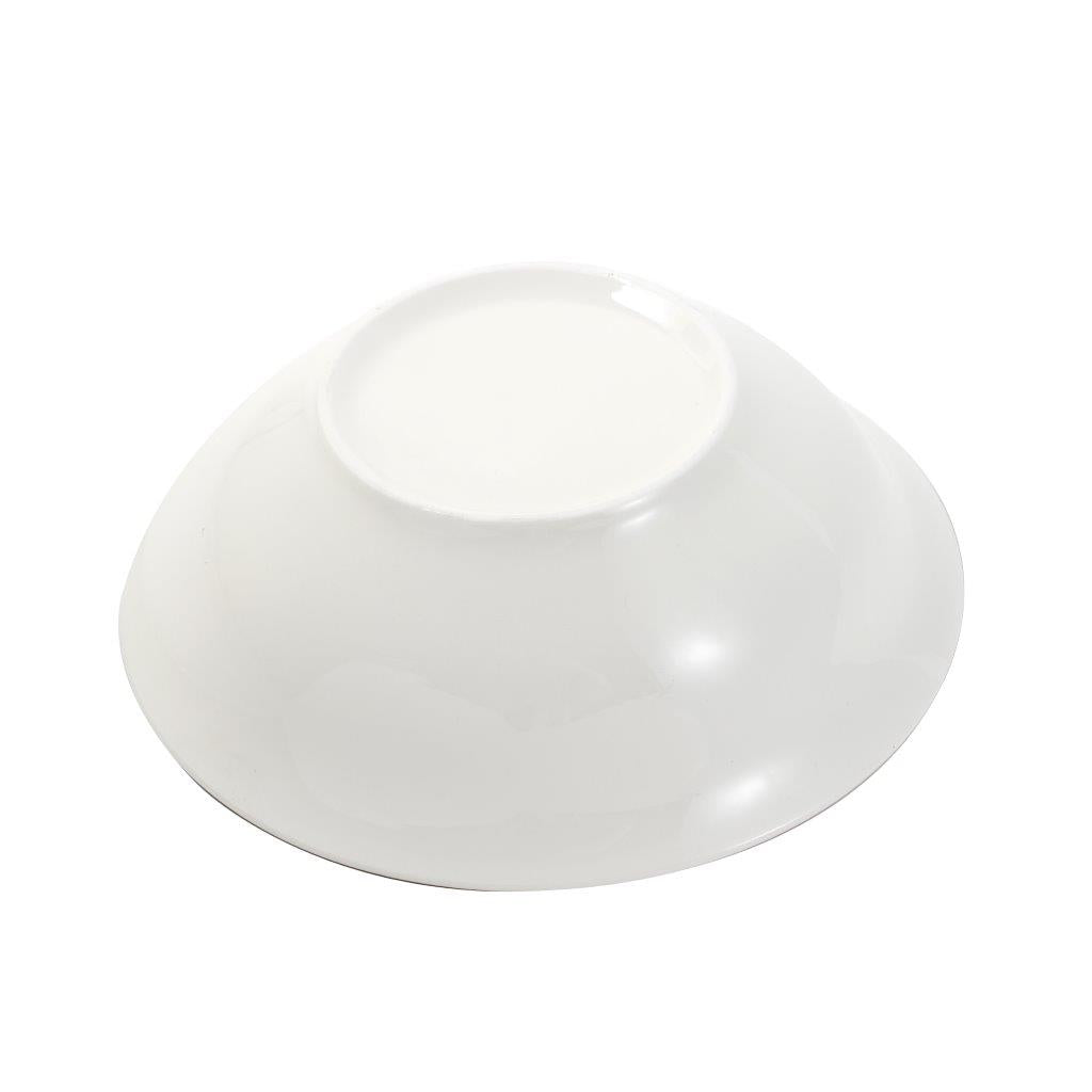 White Floral Pattern Ceramic Round Serving Bowl Serveware Dinnerware 21 cm