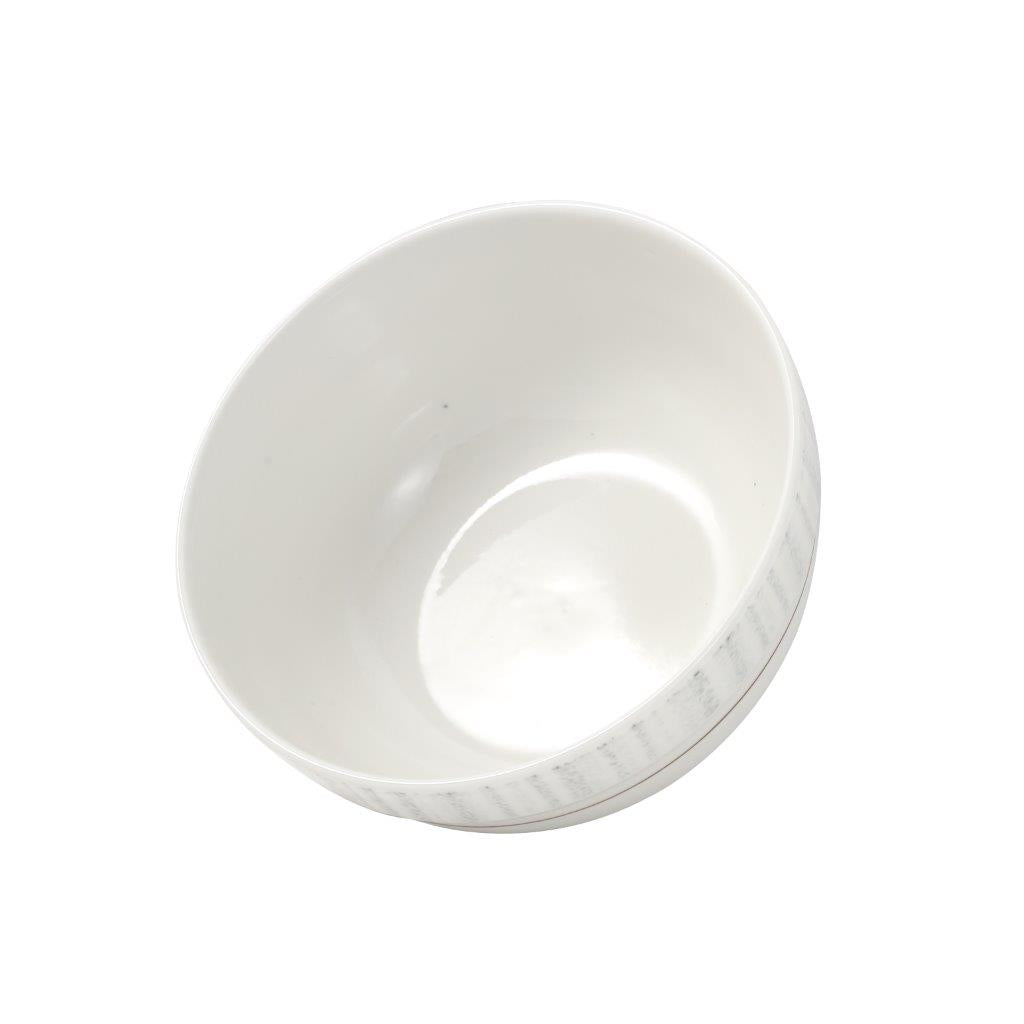 White Floral Pattern Ceramic Round Serving Bowl Serveware Dinnerware 15.2*6 cm