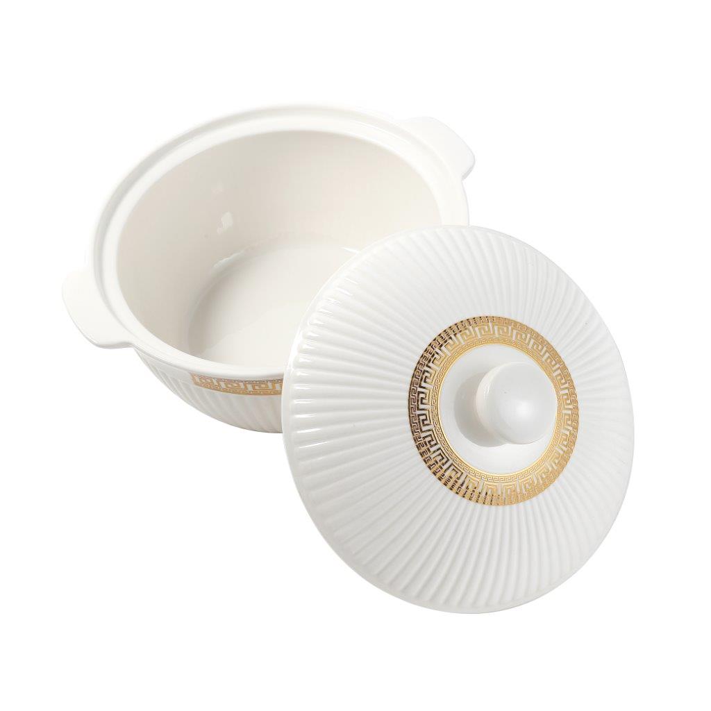 Ceramic Soup Tureen Casserole Dish Bowl Set of 3 Pcs 27/23/20 cm*12 cm
