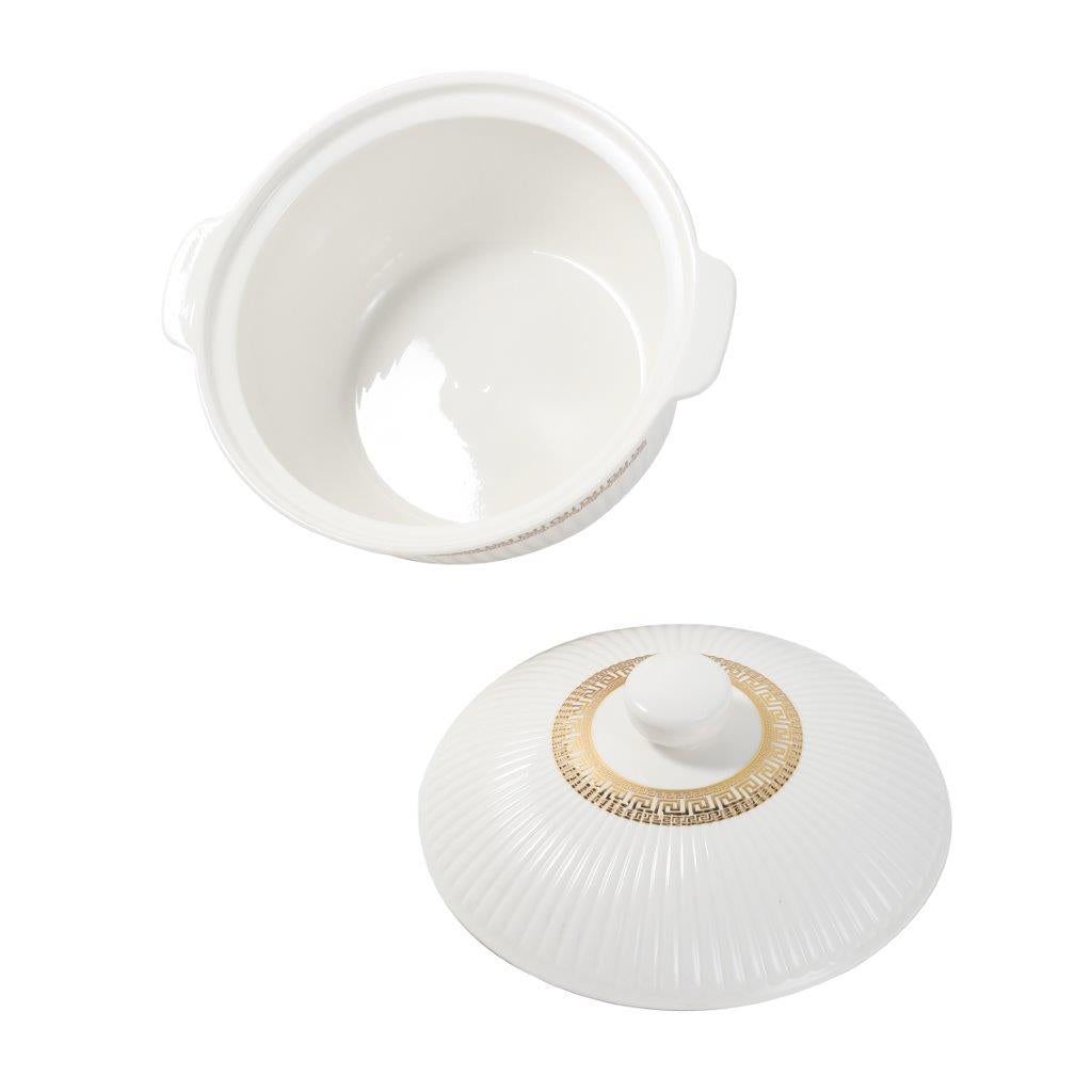 Ceramic Soup Tureen Casserole Dish Bowl Set of 3 Pcs 27/23/20 cm*12 cm