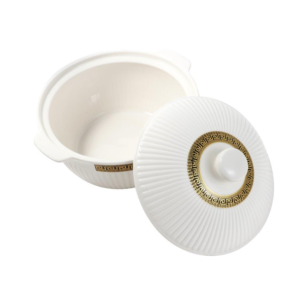 Ceramic Soup Tureen Casserole Dish Bowl Set of 3 Pcs 27/23/20 cm*12 cm