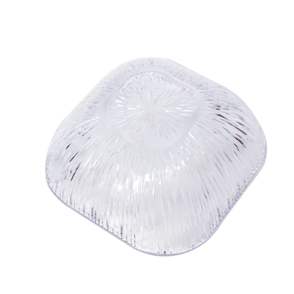 Clear Engraved Pattern Dish Bowl and Glass Serving Bowl Set of 7 Pcs 20*8cm
10*5.5cm