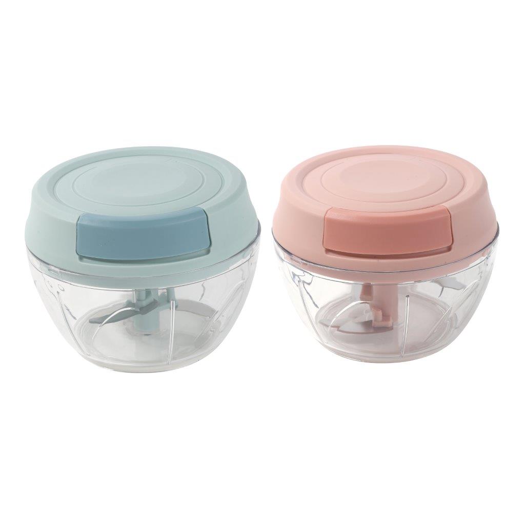 Plastic Garlic Press Vegetable Mincer Chopper 9.5*11 cm