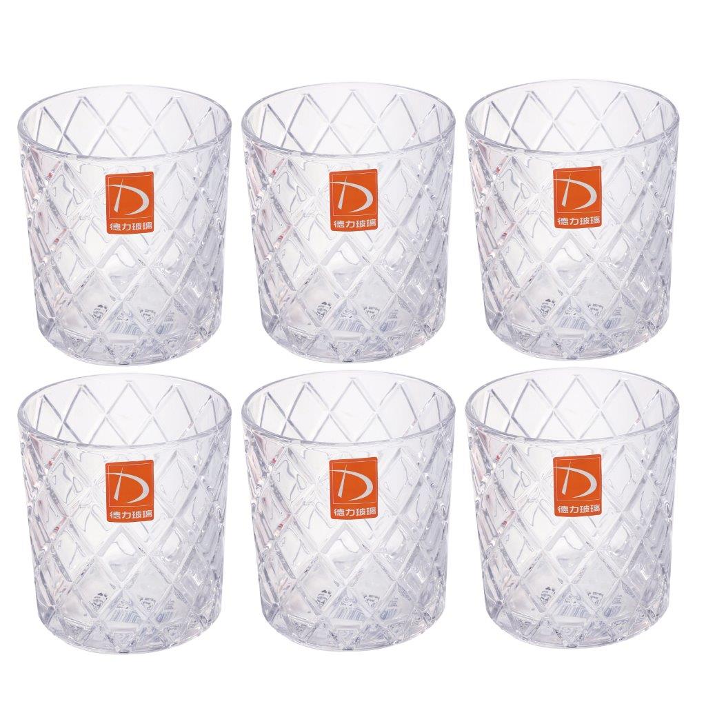 Premium Lead Free Glass Tumblers Set of 6 Pcs 320 ml