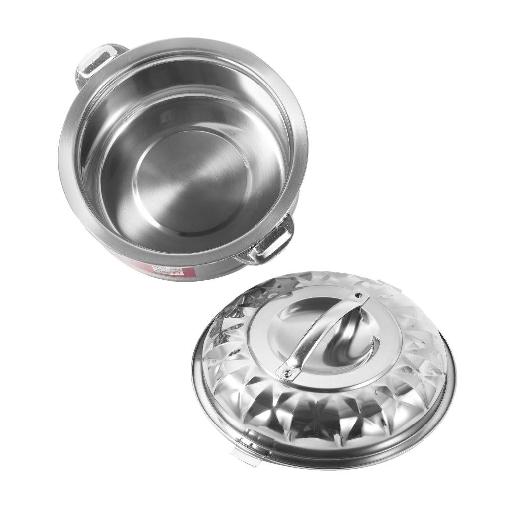 Stainless Steel Round Insulated Thermos Hot Pot Set of 4 Pcs 1L/2L/3L/5L