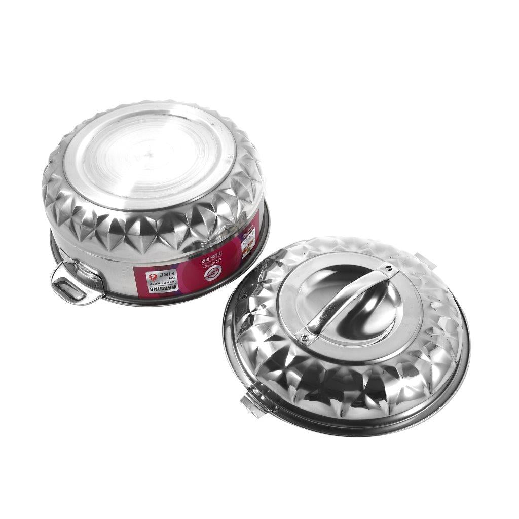 Stainless Steel Round Insulated Thermos Hot Pot Set of 4 Pcs 1L/2L/3L/5L