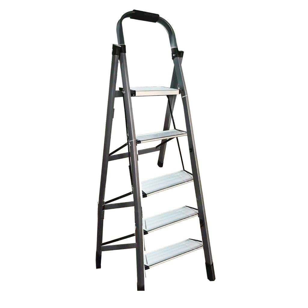 Folding Ladder 5 Tier Stool Portable Non-slip Home Kitchen Step Stool