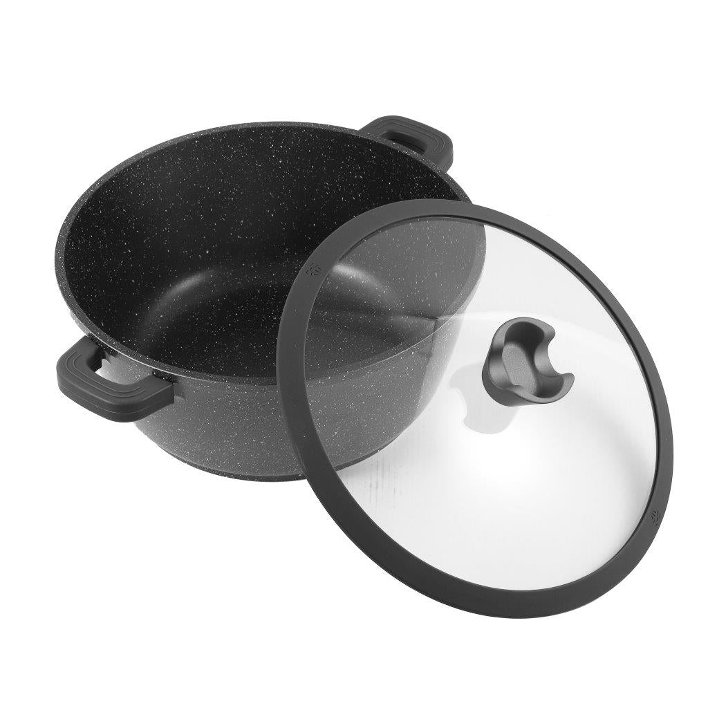 Granite Grey Cooking Pot Induction - 24 cm