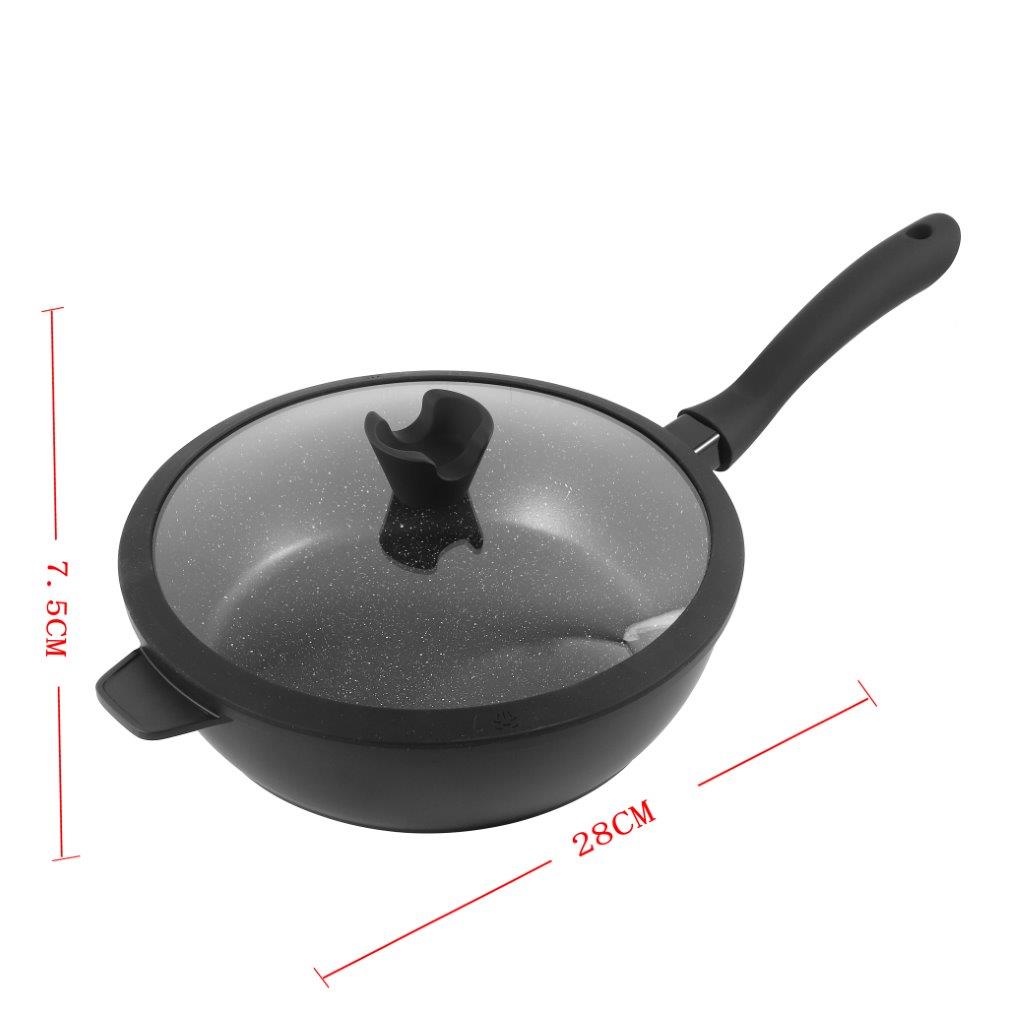 Frypan Wok Black 28 cm