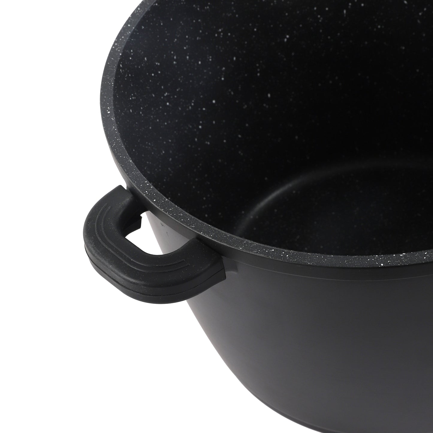 Granite Black Stock Cooking Pot- 28 cm