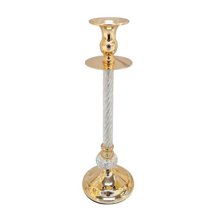Elegant Metal Craft Glass Sphere Wedding Table Centrepiece 12*24 cm
