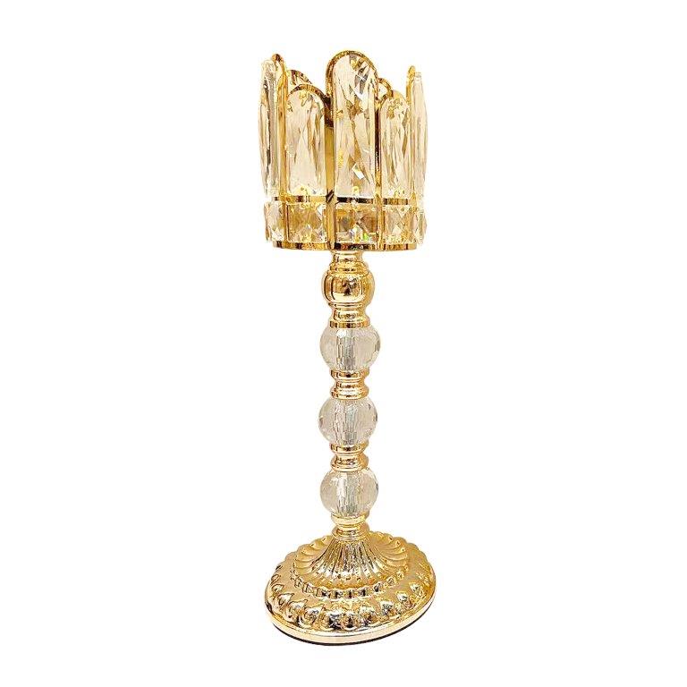 Engraved Design Elegant Metal Candleholder Wedding Table Centrepiece 15*46 cm