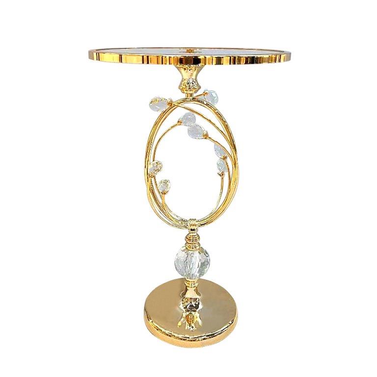 Engraved Design Elegant Metal Deco Craft Wedding Table Centrepiece 35*58 cm