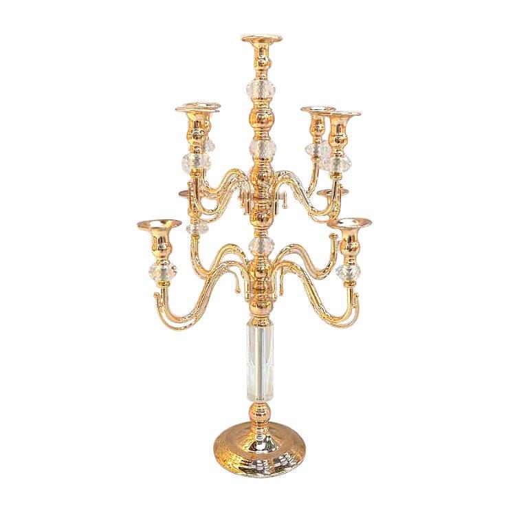 Engraved Design Elegant Metal Deco Craft Wedding Table Centrepiece 37*34*76 cm