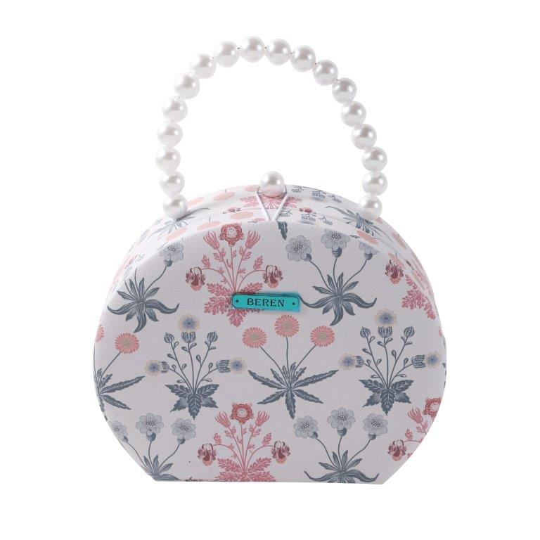 MDF Elegant Design Fashion Jewellery Box for Women 18.5*14.5*7 cm