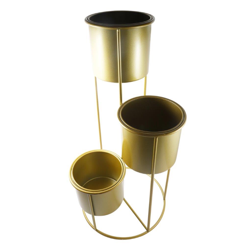 Home Decor Gold Metal Corner Plant Stand ** Inspect 40*80 cm