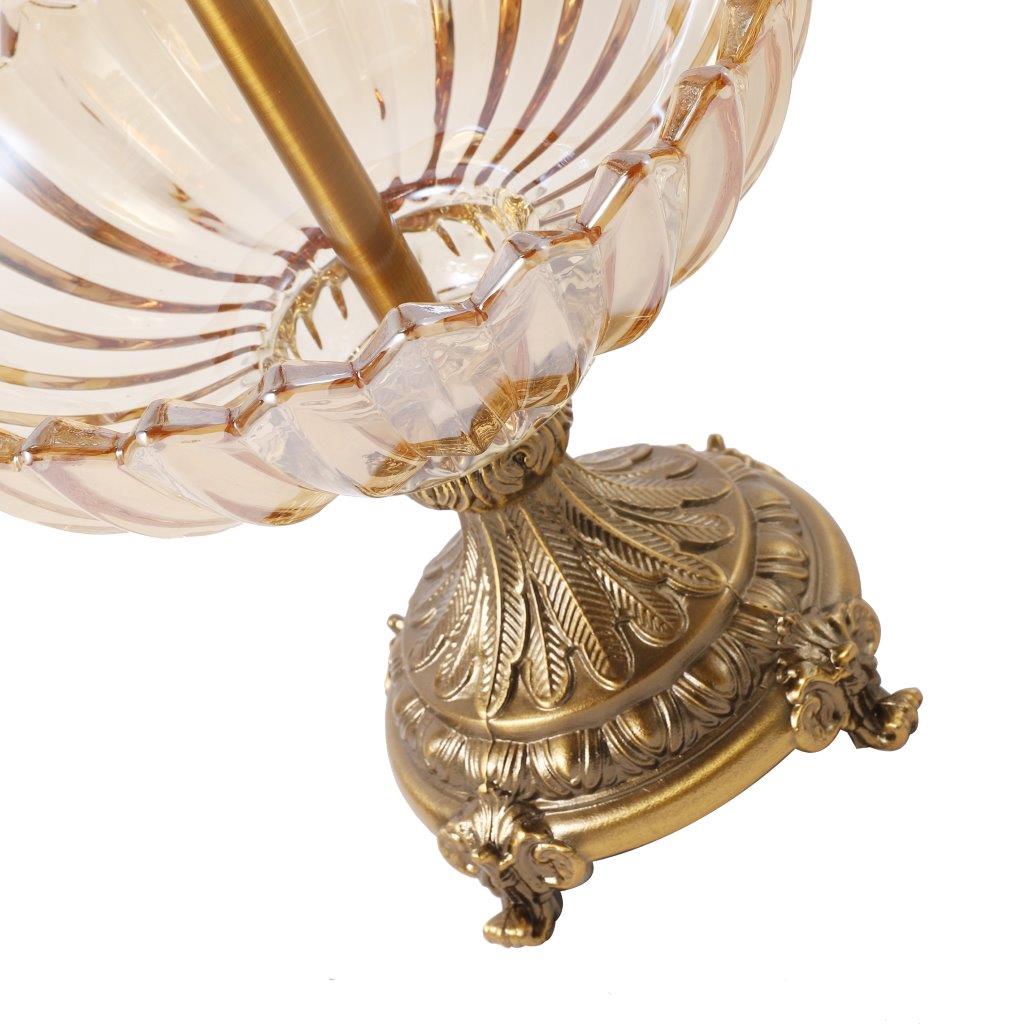 Moroccan Glass Craft Deco Cake Stand Gold Vase Wedding Table Centrepiece 46*25*20 cm