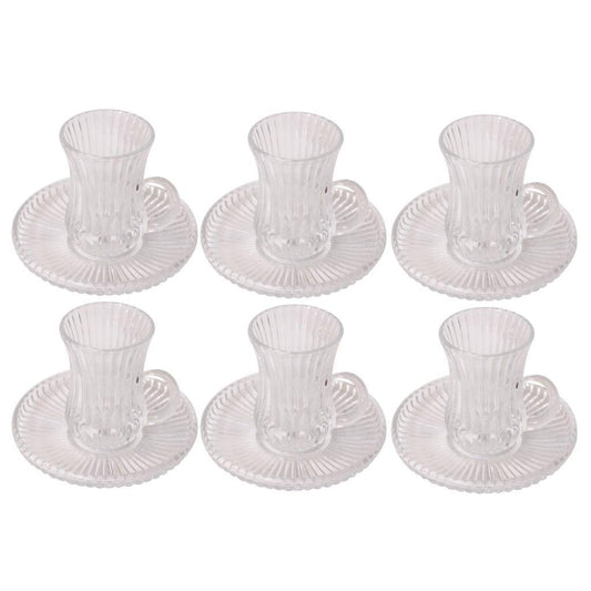 Premium Lead Free Istikani Tea Cup and Saucer Set of 6 Pcs