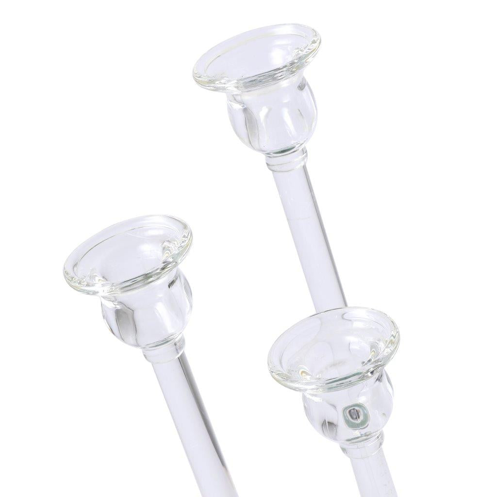 Home Decor Crystal Decor Table Top Candleholder 3 Arms 37 cm